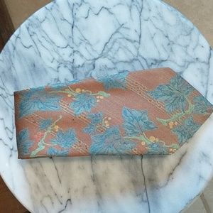 Vintage Fendi Men's Leaf and Floral Tie Made in Italy